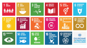 pictogrammen van 17 doelstellingen voor duurzame ontwikkeling
